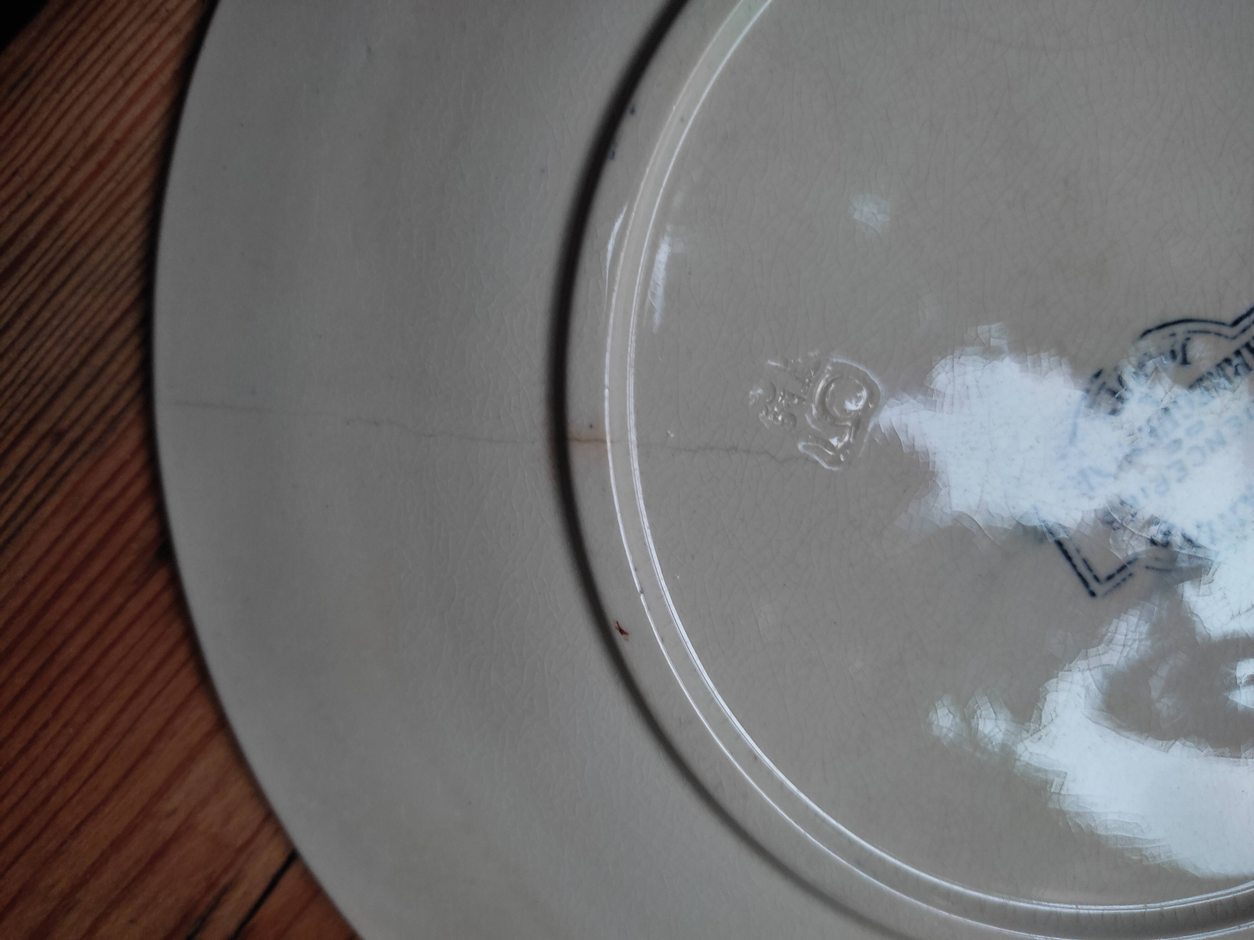 7 Tsarina dessert plates by Sarreguemines