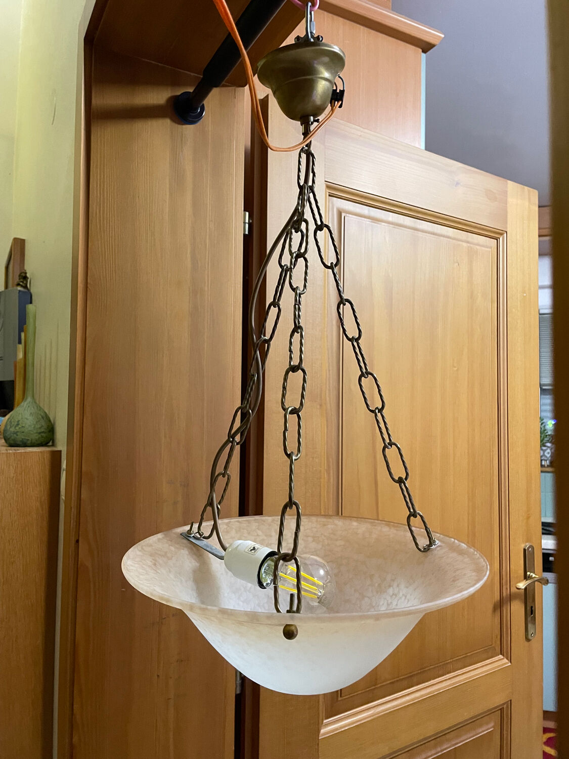 Lustre pâte de verre Vianne