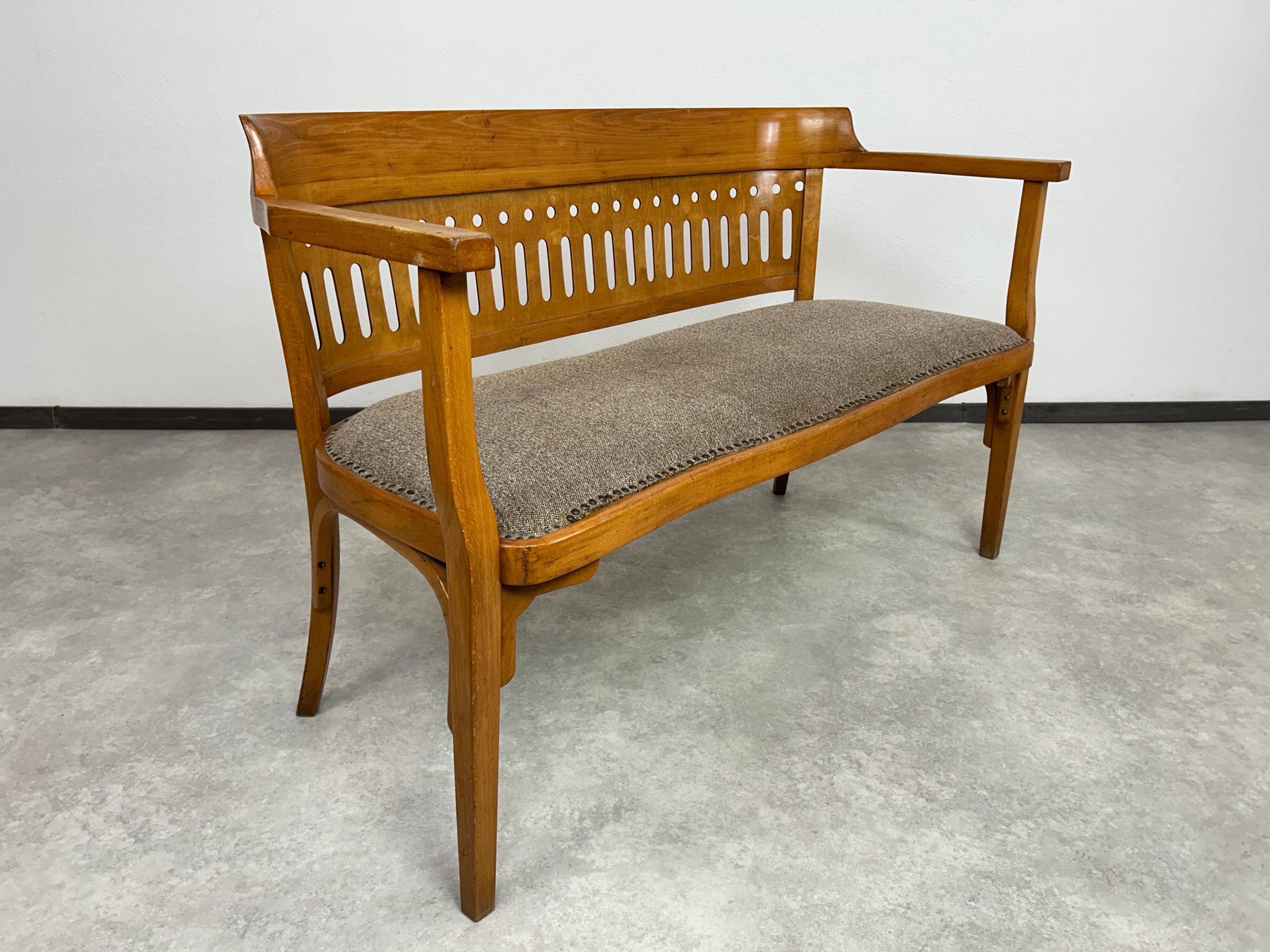 Bench/Sofa Vienna Secession by Otto Wagner executed by Pancota Vienna