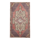 5x8 Vintage Faded Pink Persian Vintage Rug, 137x247Cm