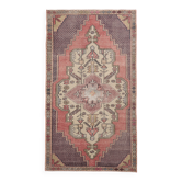 Tapis persan vintage rose délavé 5x8, 137x247 cm