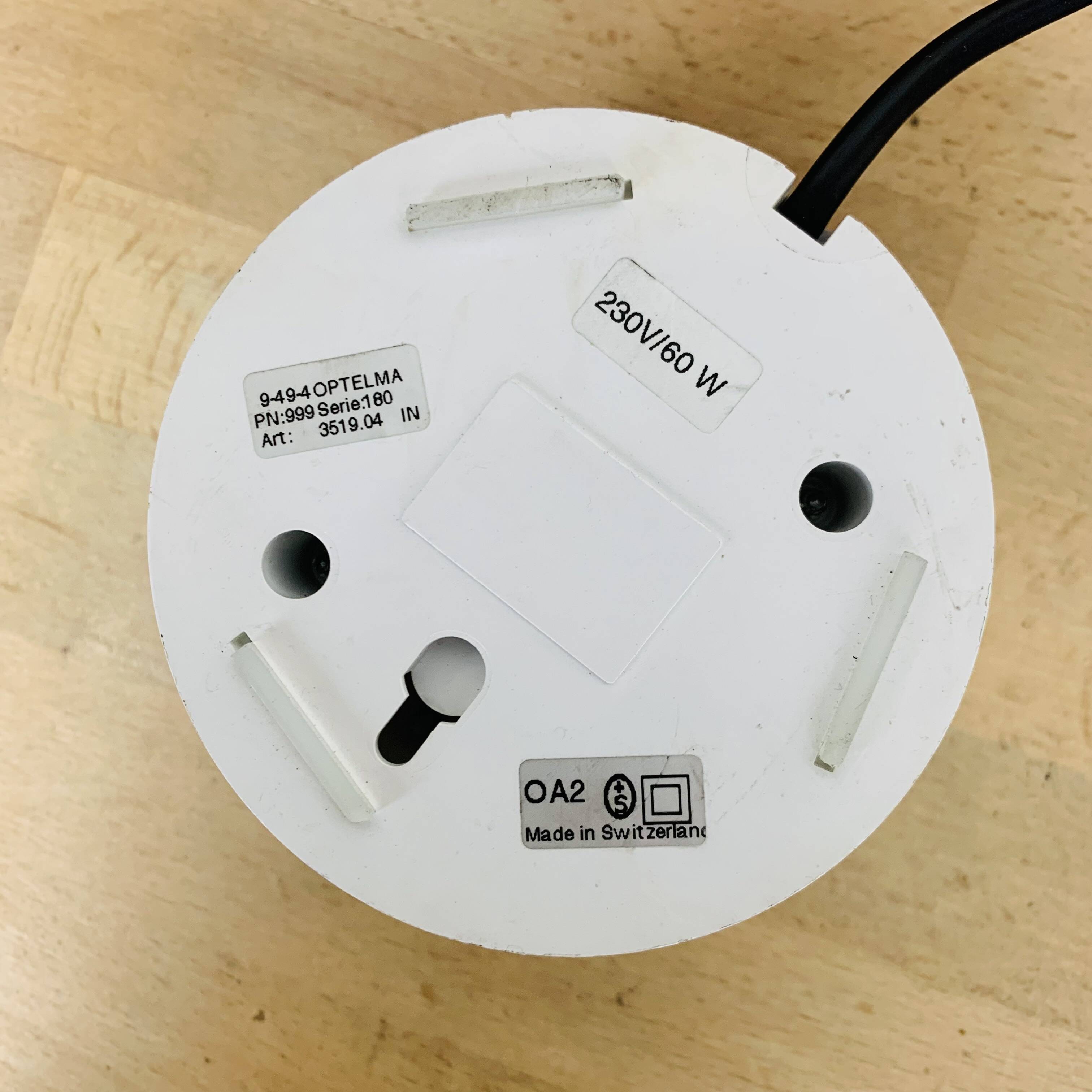 Pair of 70s space age mushroom lamps, Optelma