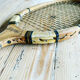 Vintage wooden tennis racket