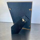 Cadre photo art deco en métal doré 14,5 cm x 9 cm verre convexe