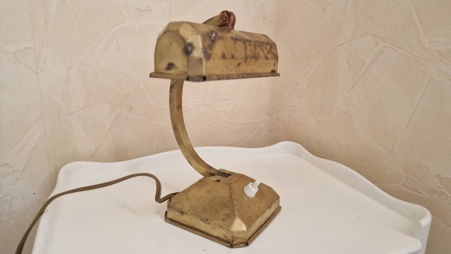 Vintage métal ,lampe de table