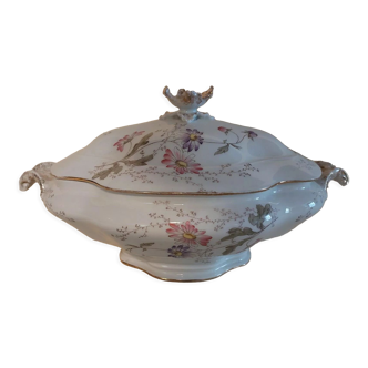 Limoges porcelain soup tureen Redon Martial late nineteenth century