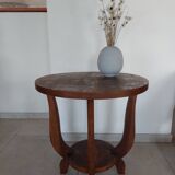 Round art deco pedestal table