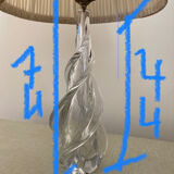 Blown glass lamp