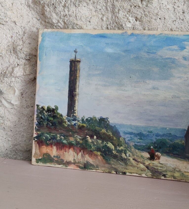 Painting on cardboard signed by Henri Coutant (1868-1935)