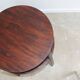 Vintage round pinewood coffee table, Czechoslovakia, 1970´s