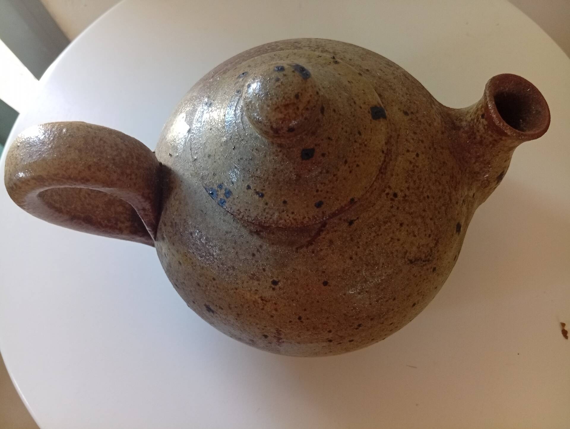 Pyrite stone teapot