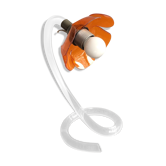 1970s lamp in flower-shaped Plexiglas