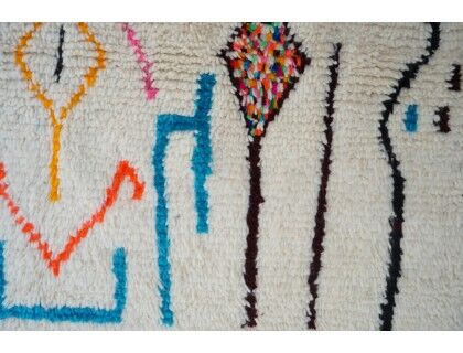 Colorful Berber Carpet 255 X 143cm