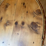 Braided rattan table