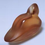 Zoomorphic paperweight crystal duck saint-louis v.rybalchenko design signed