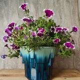 Iridescent Art Deco earthenware planter