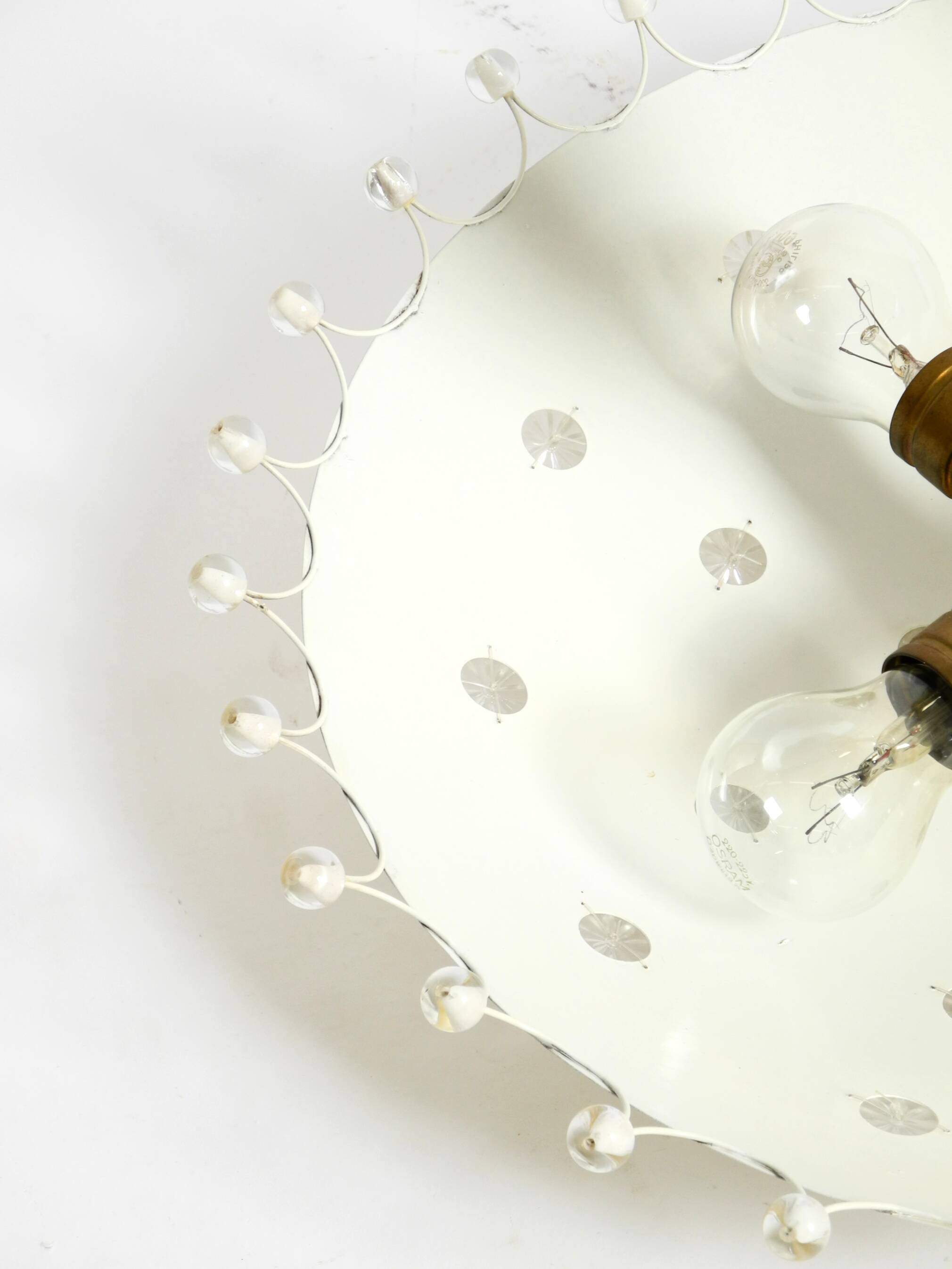 Beautiful large mid-century metal ceiling lamp by Emil Stejnar for Rupert N