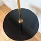 Art Deco lamp brass and black glass 260415