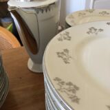 Service 70 pieces porcelain from limoges art deco