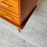 Large vintage chest of drawers with 4 drawers, Scandinavian style, circa 60's