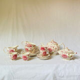 English chintz pink and caffé tea set johnson brothers