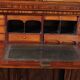 Display Cabinet or Mahogany Bookcase with Secretary - 19th Century