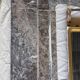 Pompadour marble fireplace 1860
