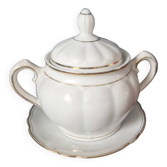 Bavarian porcelain sugar bowl