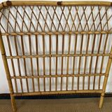 Vintage bamboo and rattan headboard