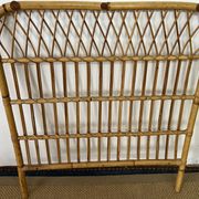 Vintage bamboo and rattan headboard