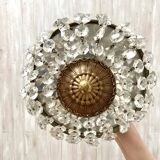 Old ceiling light with tassels and brass