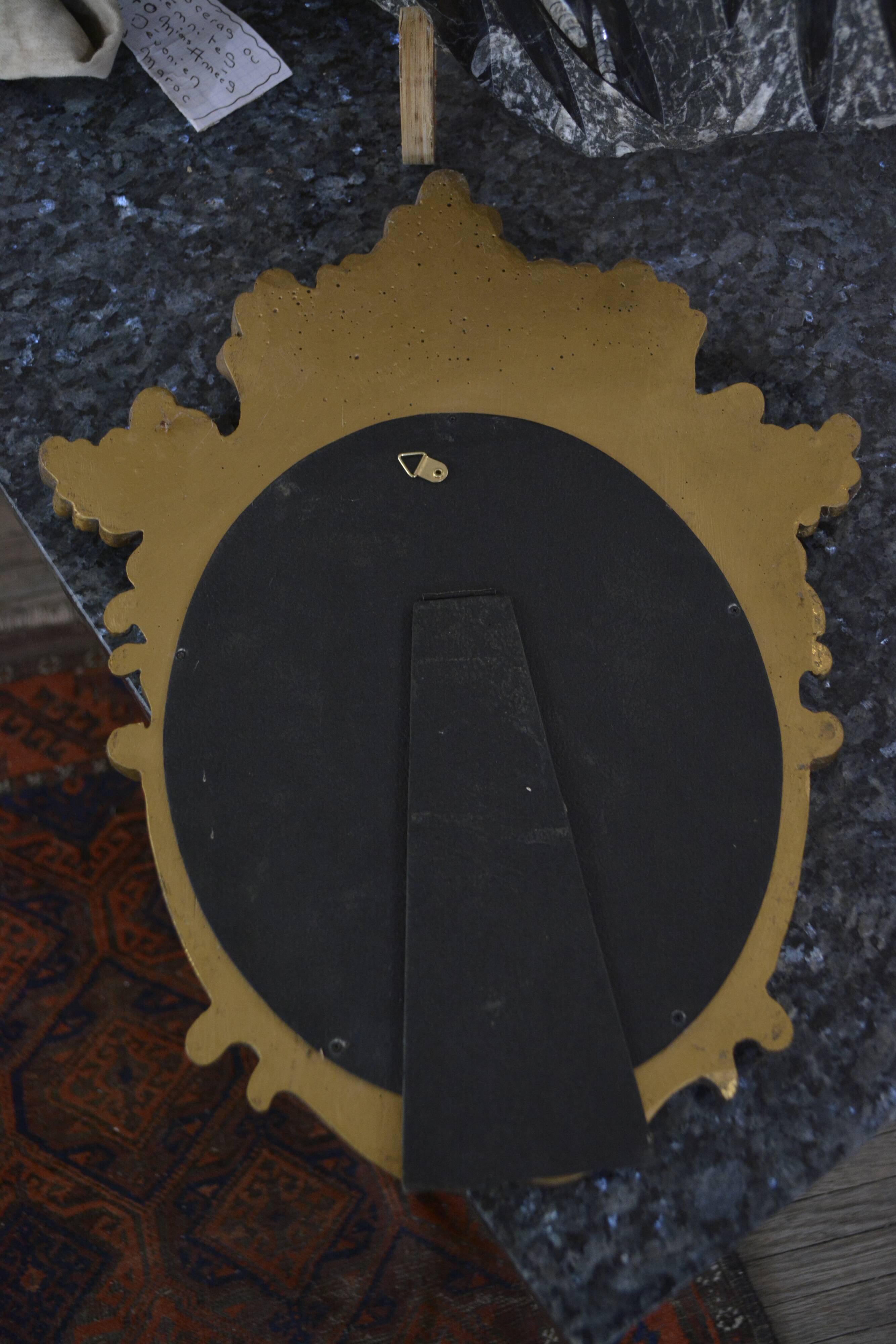 Miroir vintage doré