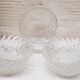 Set 6 coupelles verre ciselé