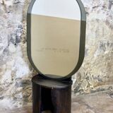 Large oval mirror by Veca, Italy, 1970s