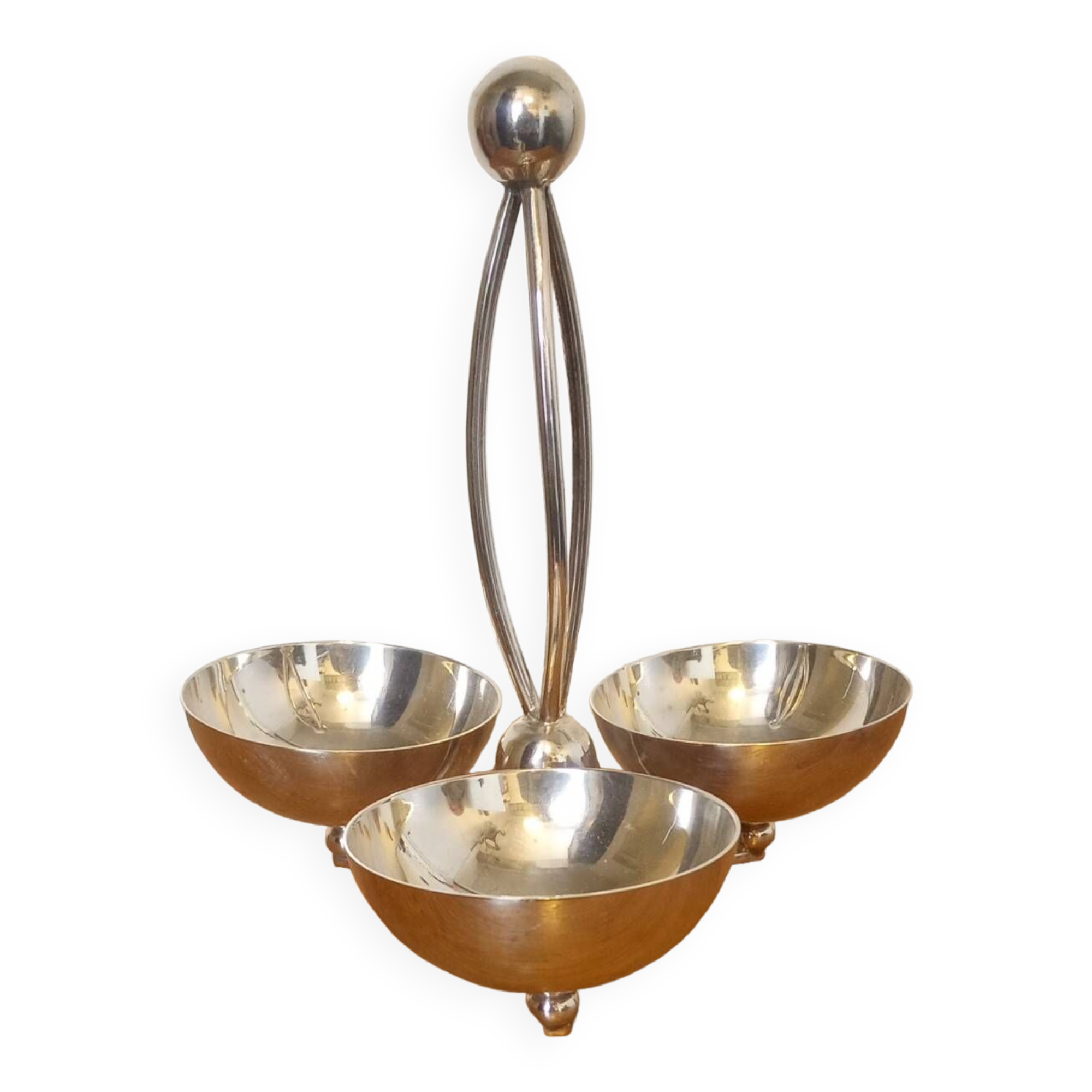 Silver metal servant