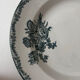 Set of 3 deep plates Terre de Fer St Amand bouquet
