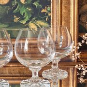 4 verres à cognac, cristal, Villeroy et Boch