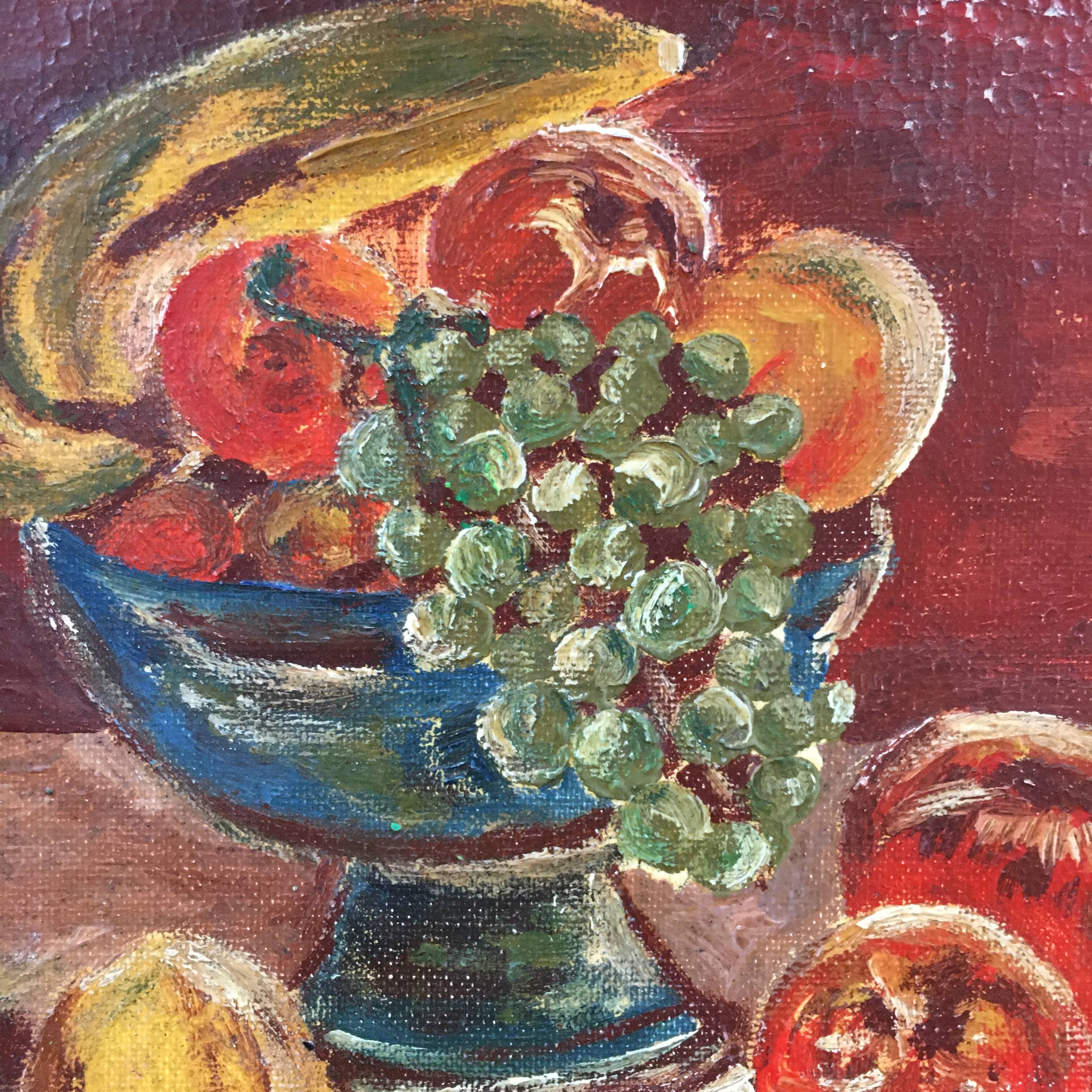 Small still life painting