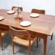 Vintage wooden farmhouse dining table