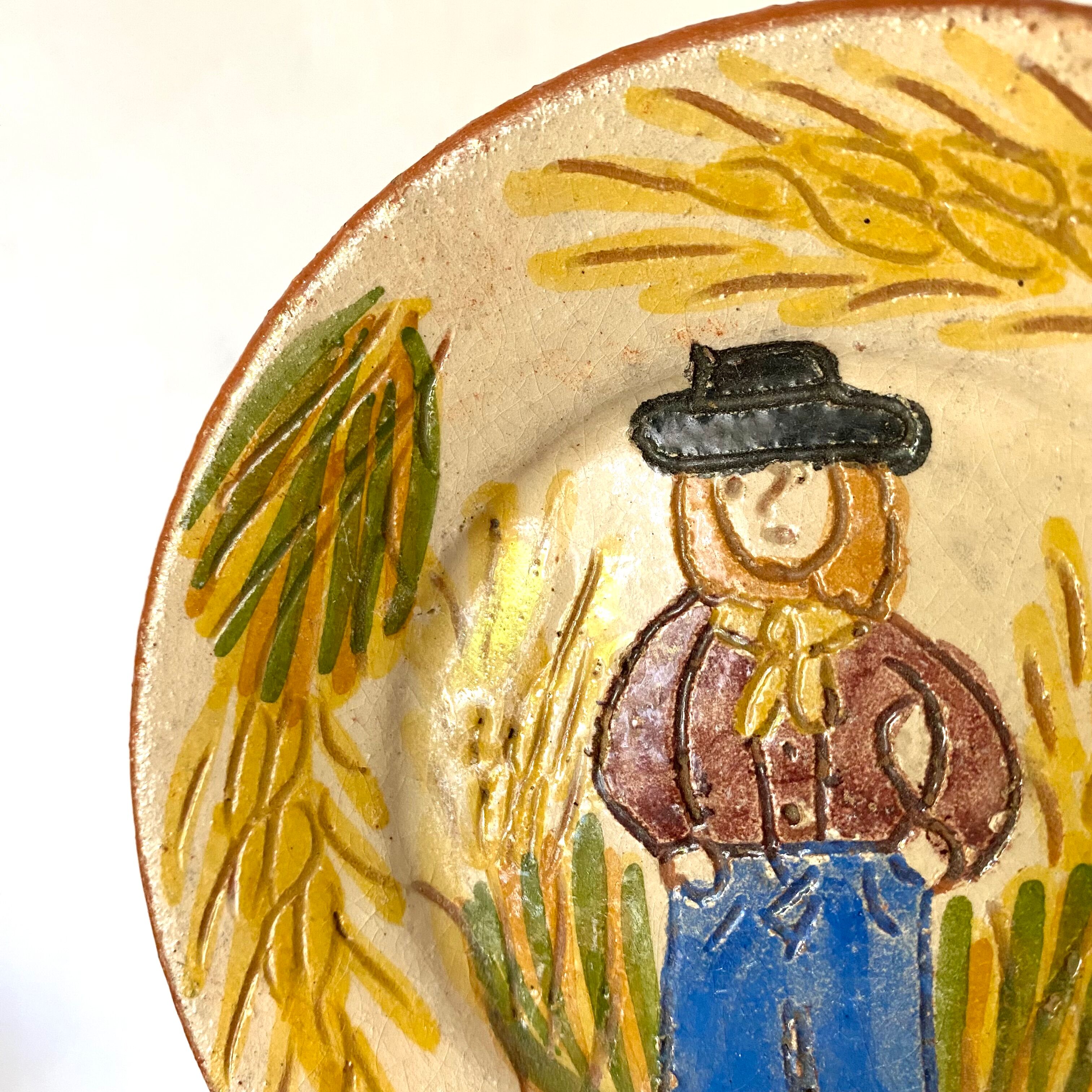 Decorative terracotta plates, Brittany