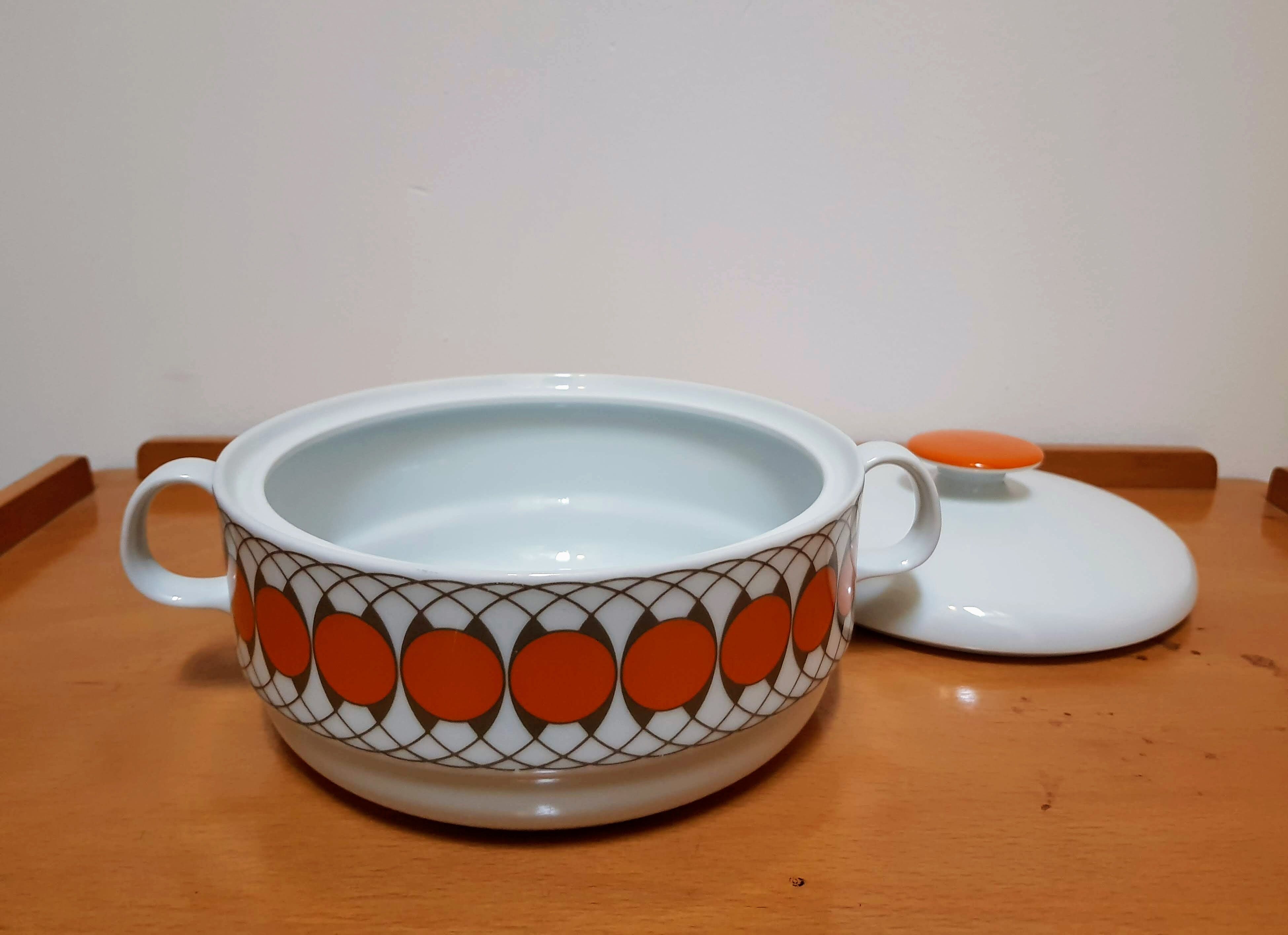 1970s Vintage Space Age Serving Dish Tureen by Bareuther Waldsassen