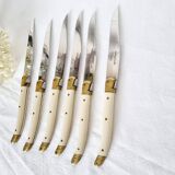 6 high-end Laguiole steak knives with ABS handles
