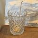 Ice bucket and its vintage 1950 gold metal spoon