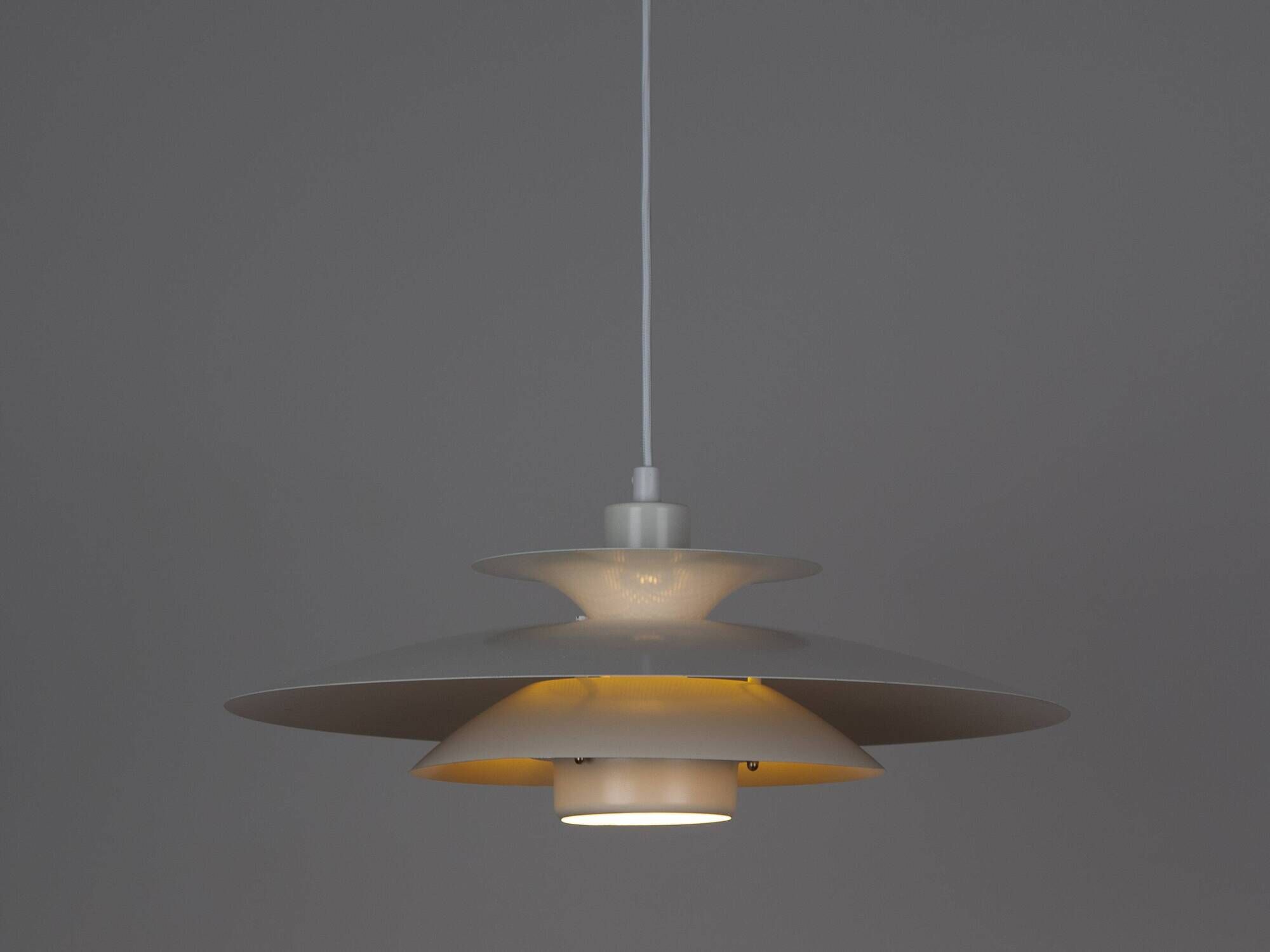 Vintage Kurt Wiborg Pendant Lamp for Jeka, 47 cm, Danish Mid-Century Design