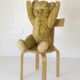 Tabouret en bois vintage, chaise pour enfant scandinave
