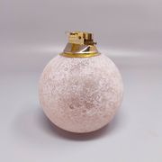 1960s Table Lighter in Murano Frosted Glass by Paolo Traversi. Mad