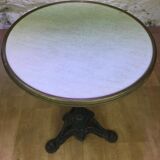 Parisian bistro table cast iron foot