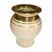 Georges Pelletier's beige-pink and gold ceramic vase