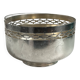 Vintage silver cup with a glass interior.
