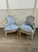 Pair of cabriolet armchairs in Louis XV style